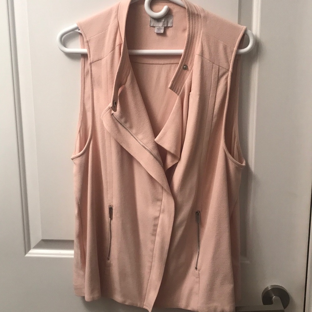 1STATE pink crepe vest